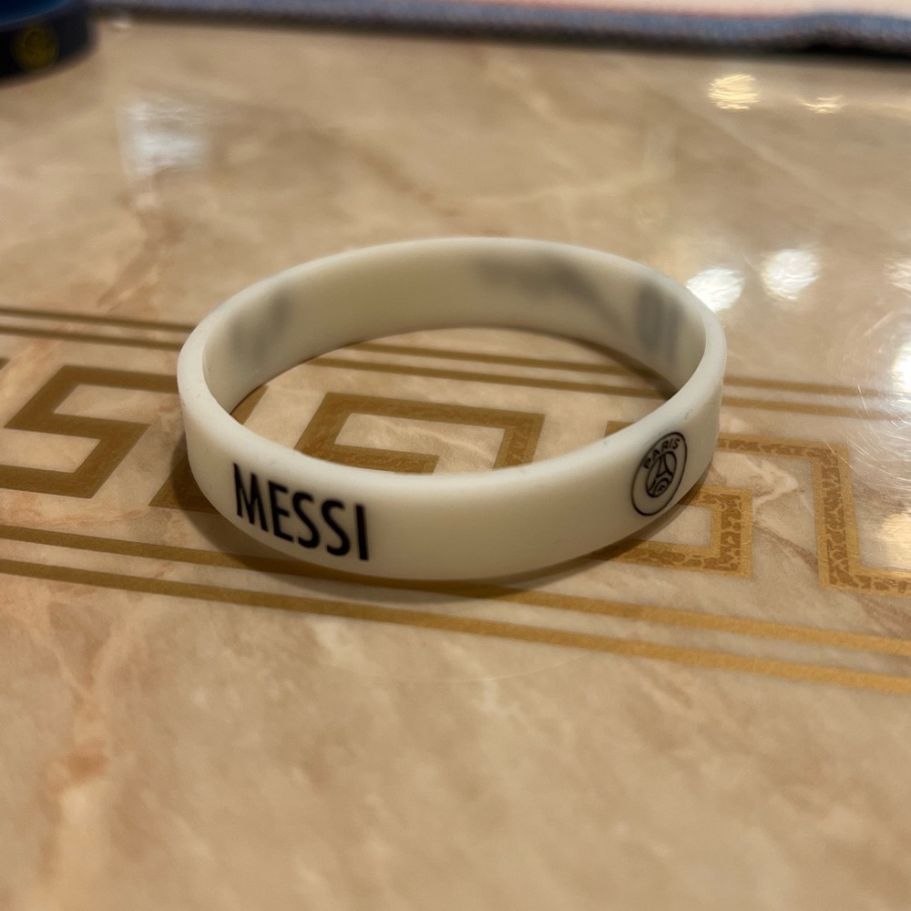 Lionel Messi PSG Soccer Wristband Bracelet Kids size